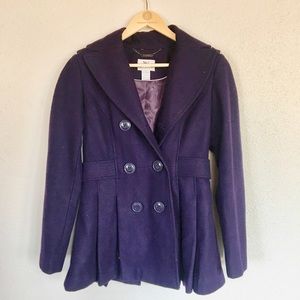 Purple peacoat